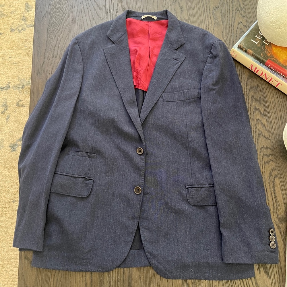 Brunello CUCINELLI denim like casual blazer jacket
